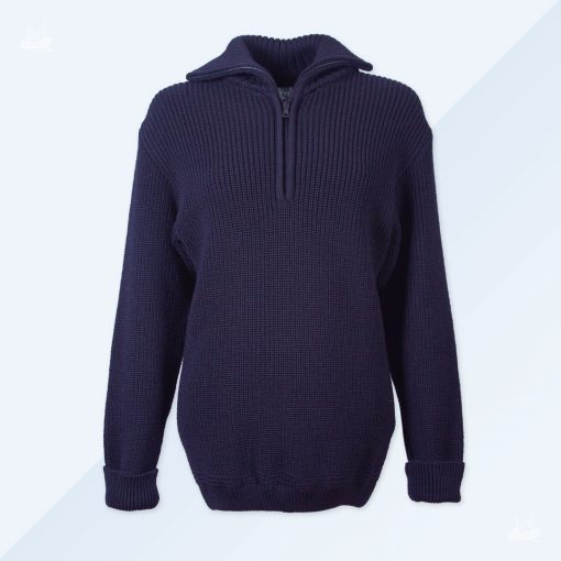 Troyer Schurwolle Marineblau
