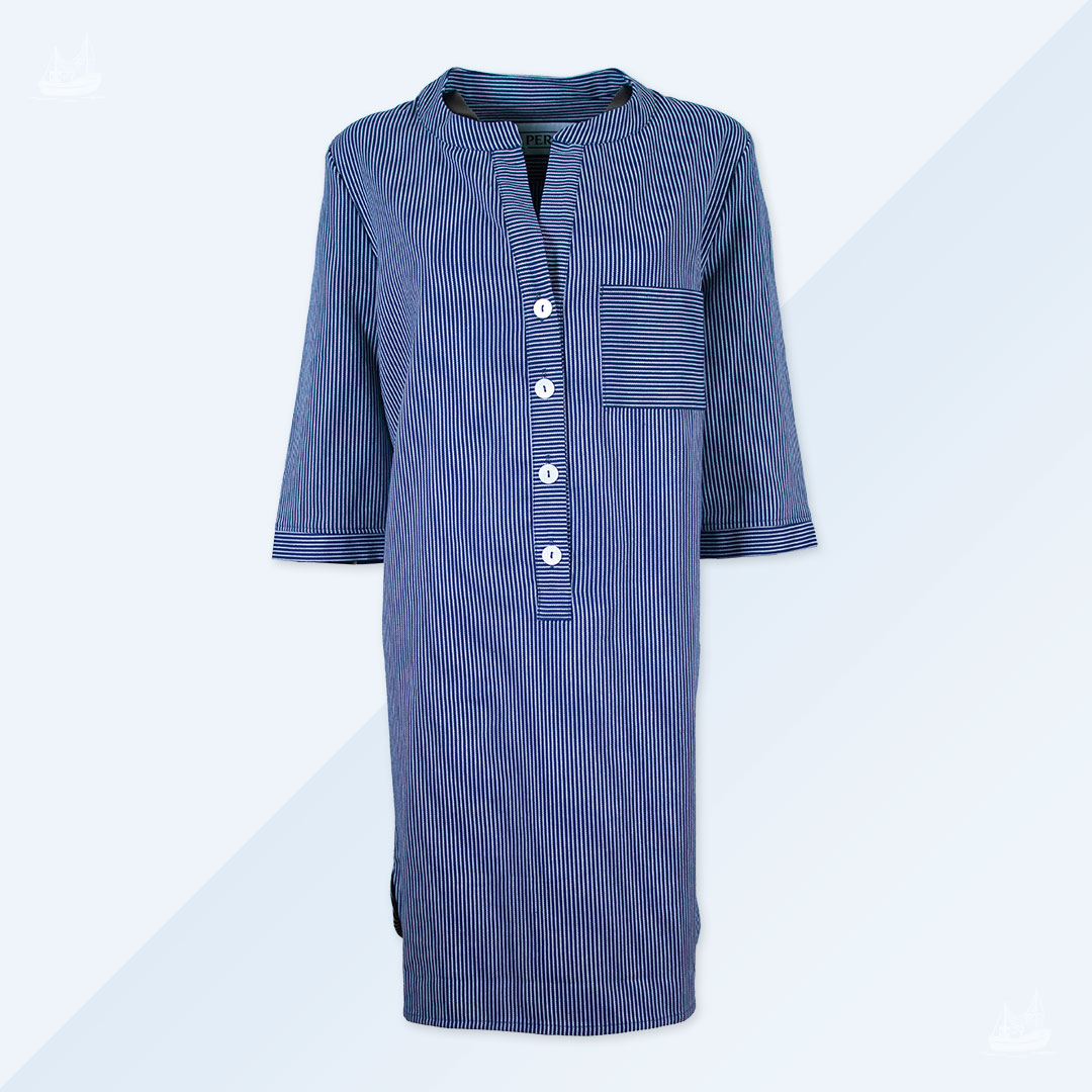 Tunika - blau schmal gestreift