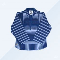 Hamburger Kids - Blau breit gestreift