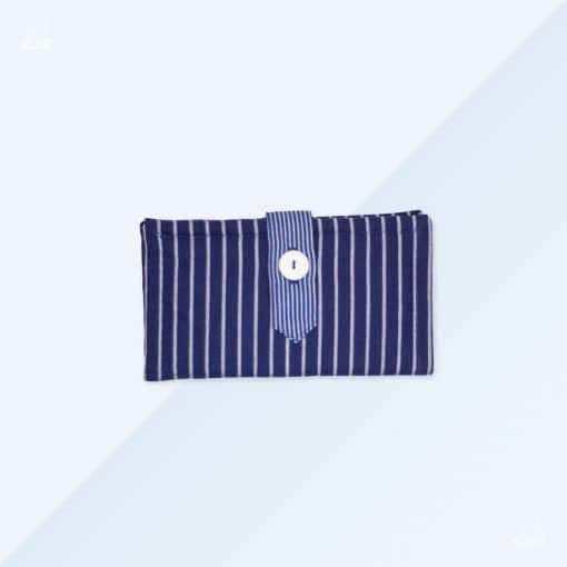 Portemonnaie - Blau breit gestreift2