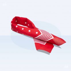 Tuch Punkte 70x70cm - Rot